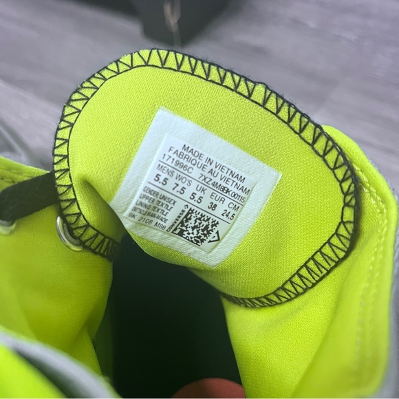NWT Converse Chuck Taylor All Star High Ash Stone Lime Twist Women's 7.5 - Picture 11 of 13